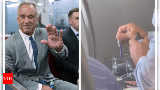 RFK Jr Methylene Blue: What blue liquid is RFK Jr adding to his water on flight? Video sparks curiosity over Methylene Blue