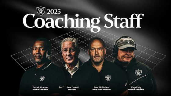 Raiders announce 2025 coaching staff