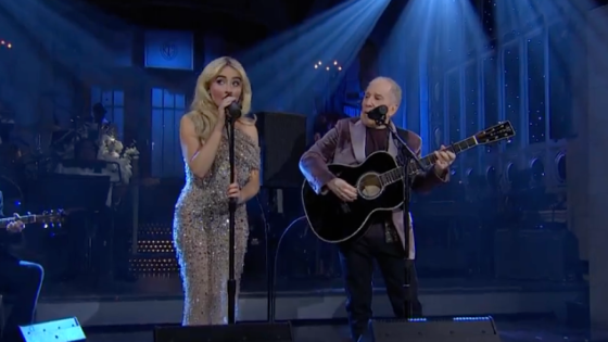 Sabrina Carpenter, Paul Simon Open ‘SNL’ 50 with 'Homeward Bound'