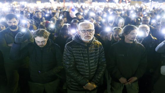 Serbian Farmers Protect Protesters With Tractors