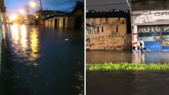 Temporal deixa Baixada Santista, SP, debaixo d'água; VÍDEO | Santos e Região