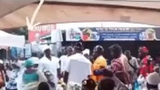 Watch as a Nungua queen mother is shot during her installation