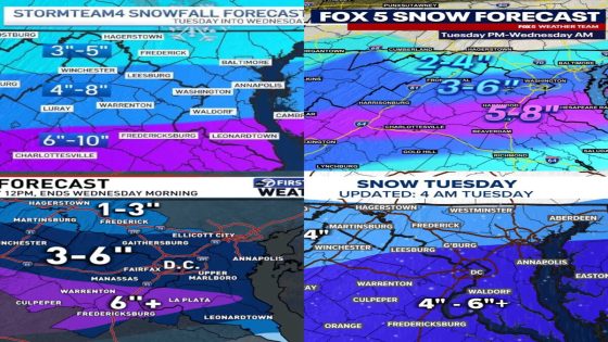 Latest Forecasted Snow Totals From All Major Networks