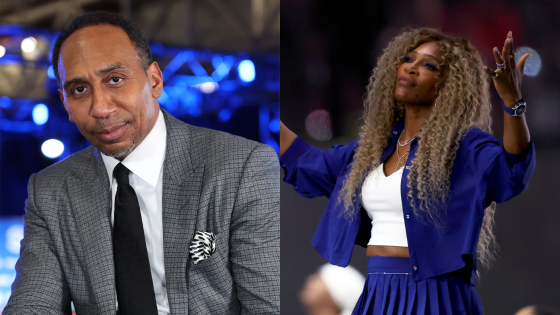 Stephen A. Smith and Serena Williams