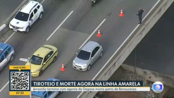 Agente do Degase é morto em arrastão na Linha Amarela; pistas são fechadas - G1