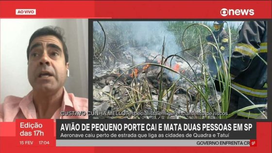 Acidente de avião em Quadra: avião era experimental e já caiu em zona rural em 2019; entenda - G1