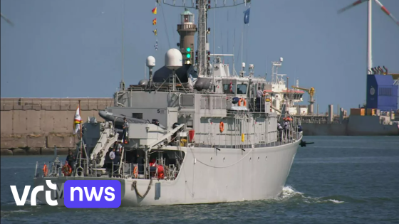 Oekraïense militairen trainen in Zeebrugge om met mijnenjagers te varen