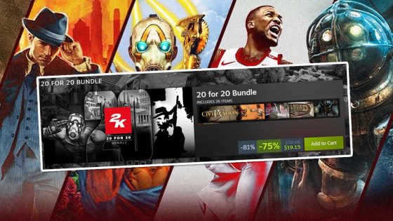 New 2K Steam Sale Offers 20 Games For $20, But There's A Catch