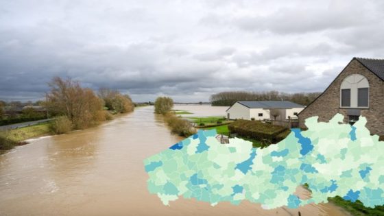 KAART. De kust raakt het zwaarst in de problemen: in welke mate dreigt wateroverlast in jouw gemeente? (Binnenland)