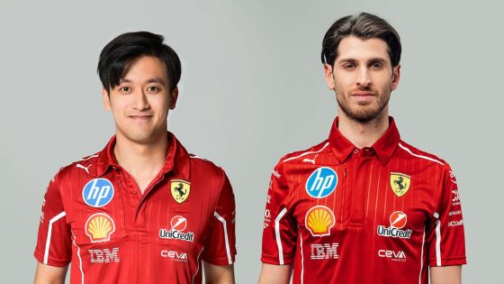 Zhou Guanyu and Antonio Giovinazzi are reserve drivers for Scuderia Ferrari HP