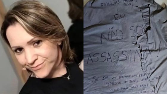 "Não sou assassina", diz camiseta encontrada na sela onde estava suspeita de envenenar bolo