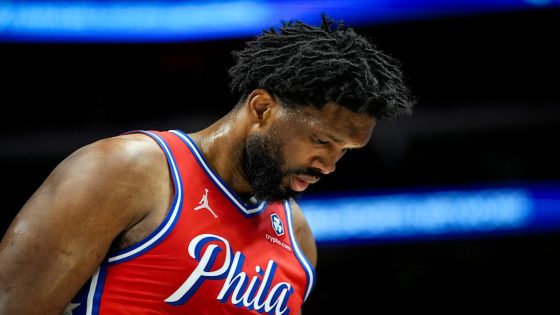 76ers' Joel Embiid shut down for remainder of 2024-25 season due to injured left knee