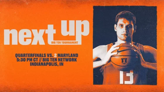 No. 24 Illini Face No. 11 Maryland Friday in Big Ten Tournament Quarterfinals