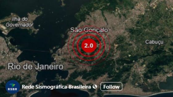 Tremor de terra de baixa intensidade é registrado em São Gonçalo