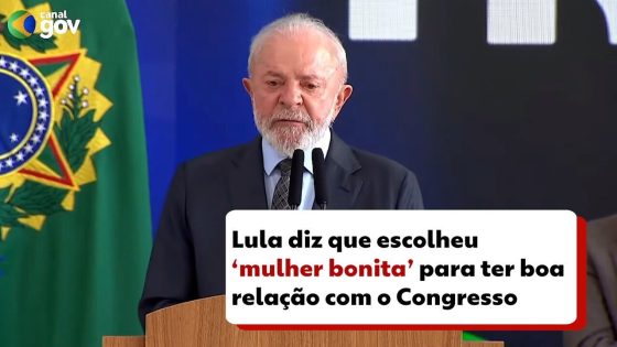 Lula diz que escolheu 'mulher bonita' para ter boa relação com o Congresso - G1