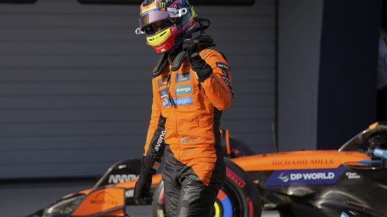 McLaren's Piastri takes his first F1 pole at Chinese Grand Prix. Hamilton to start fifth