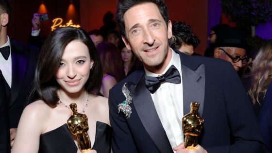 Mikey Madison, Adrien Brody, Timothee Chalamet at Vanity Fair Party