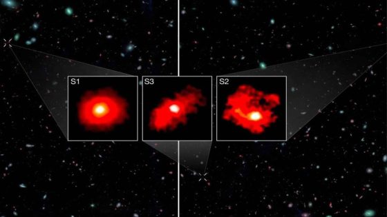 Three 'red Monsters' In The Early Universe