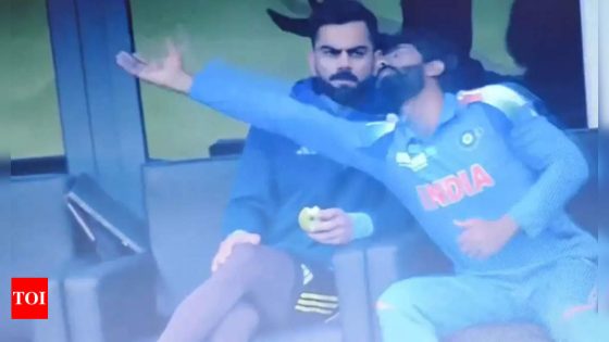 Watch: Ravindra Jadeja's animated reaction to Virat Kohli’s dismissal against New Zealand breaks the internet | Cricket News