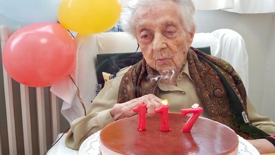 Maria Branyas Morera celebrating her 117th birthday.