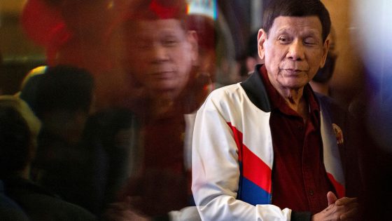 Former Philippine president Rodrigo Duterte 