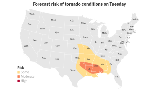 Storm Brings Risks of Wildfires, Blizzards and Tornados for much of the U.S.