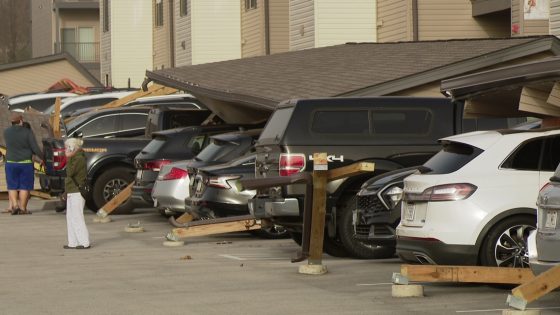 Dozens of vehicles smashed at Missouri apartment after heavy storm