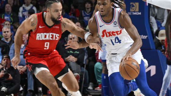 A tale of two teams: tanking Sixers visit contending Rockets