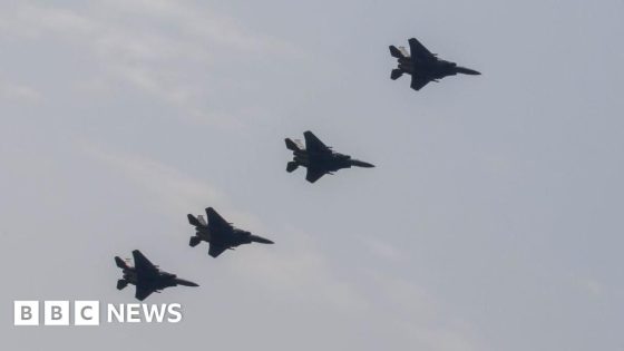 Seven injured after South Korea fighter jet accidentally drops bombs