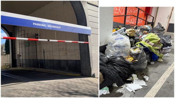 Spookgarage in Molenbeek onbeheerd en vuil, omdat Parking.brussels op regering wacht