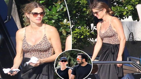 Swimsuit-clad Gisele Bündchen spotted for first time since welcoming baby No. 3