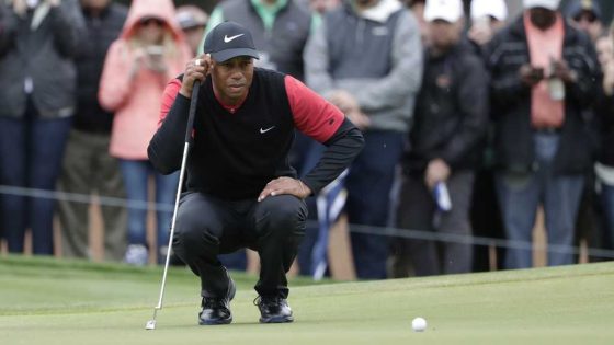 Tiger Woods says he ruptured his Achilles tendon, an injury likely to keep him out of the Masters