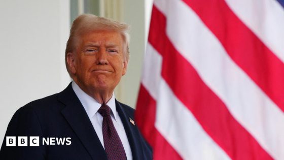 U.S. President Donald Trump waits to greet UK Prime Minister Sir Keir Starmer for a meeting at the White House on February 27, 2025 in Washington, DC. Carl Court/Pool via REUTERS