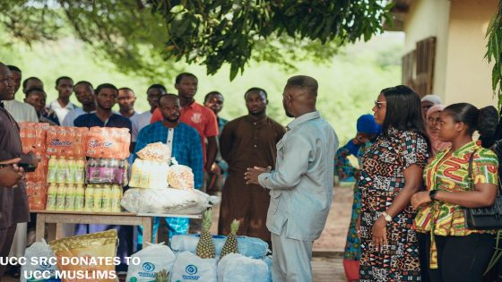 University of Cape Coast SRC supports Muslim community with donation