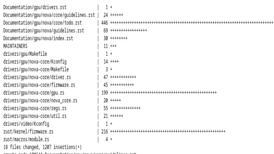 Nova initial LOC changes