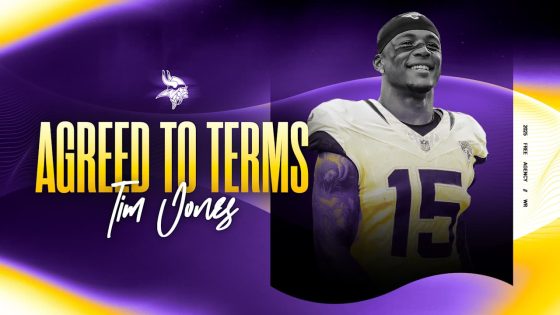 Vikings Agree to Terms with Receiver Tim Jones