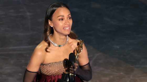 'Emilia Pérez' actress Zoe Saldaña wins Oscar for best supporting actress : NPR