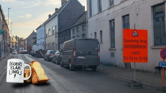 Doorgang spoorwegbrug in Zottegem-centrum onderbroken