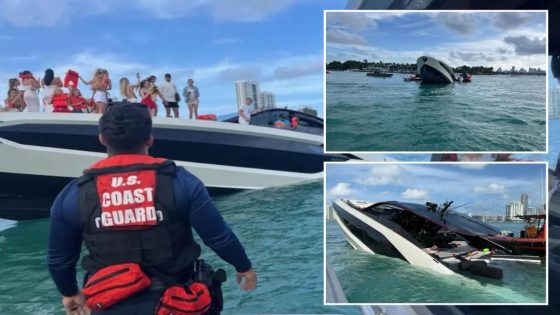 $4M Lamborghini luxury yacht 'flipped over' off Miami Beach, 32 rescued