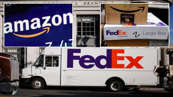 Amazon signs delivery deal with FedEx to fill void after UPS pulls back