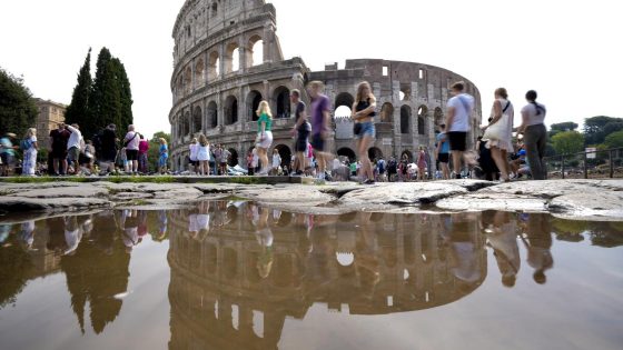 American tourist impales himself on spike at Colosseum in Rome