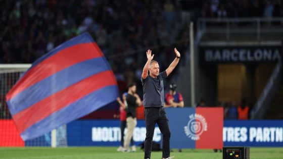 Hansi Flick admits Barcelona may ‘have to work even harder’ for titles next season