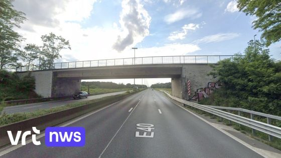 Brug over E40 in Aalter dicht voor auto's na ongeval met vrachtwagen 