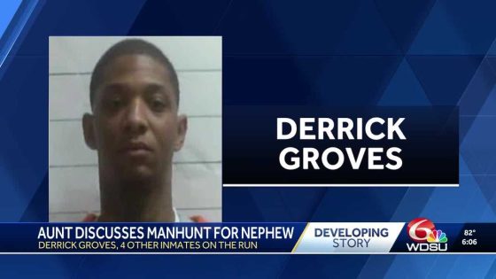 Family of Derrick Groves hope he will turn himself in; he and one other remain on loose