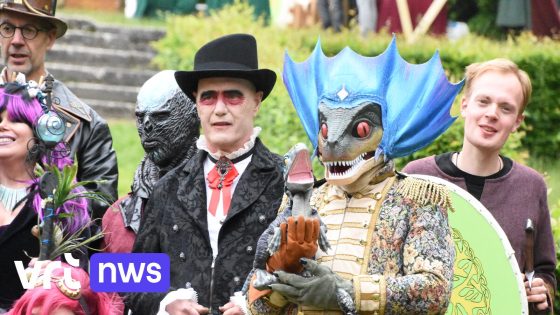 Eerste cosplay in Vlaams-Brabant, verkleedfeest voor volwassenen in kasteelpark in Lembeek