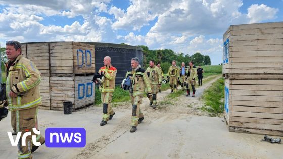 Rokende fosforbom onschadelijk gemaakt op veld in Merkem 