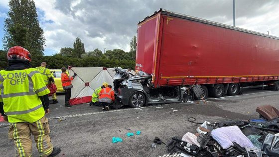 Drie doden bij ongeval met auto en vrachtwagens op E313 in Herentals-Oost