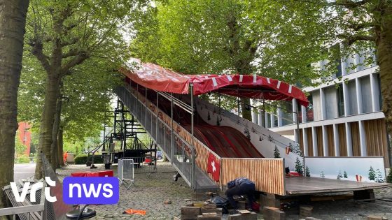 Foorkramers op parking Broeltorens in Kortrijk niet tevreden met opkomst en opbrengst tijdens paasfoor
