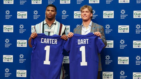 Giants announce Abdul Carter will wear No. 51, Jaxson Dart will wear No. 6