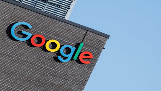 The Google logo and lettering can be seen on the facade of the company's Munich headquarters.